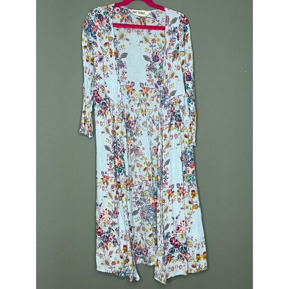 Jak & Peppar Girls 7 Floral Boho Western Fairy Duster Kimono - Picture 1 of 10